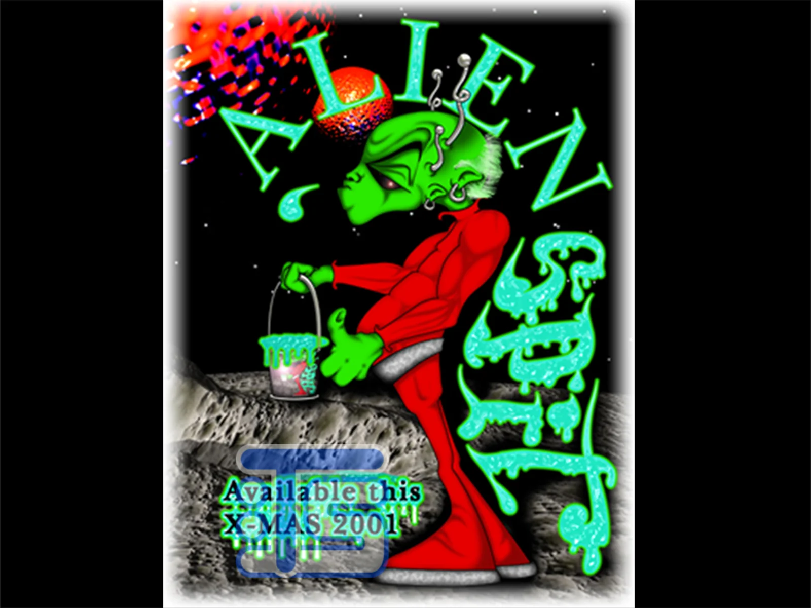 Alien Spit - gag gift flyer