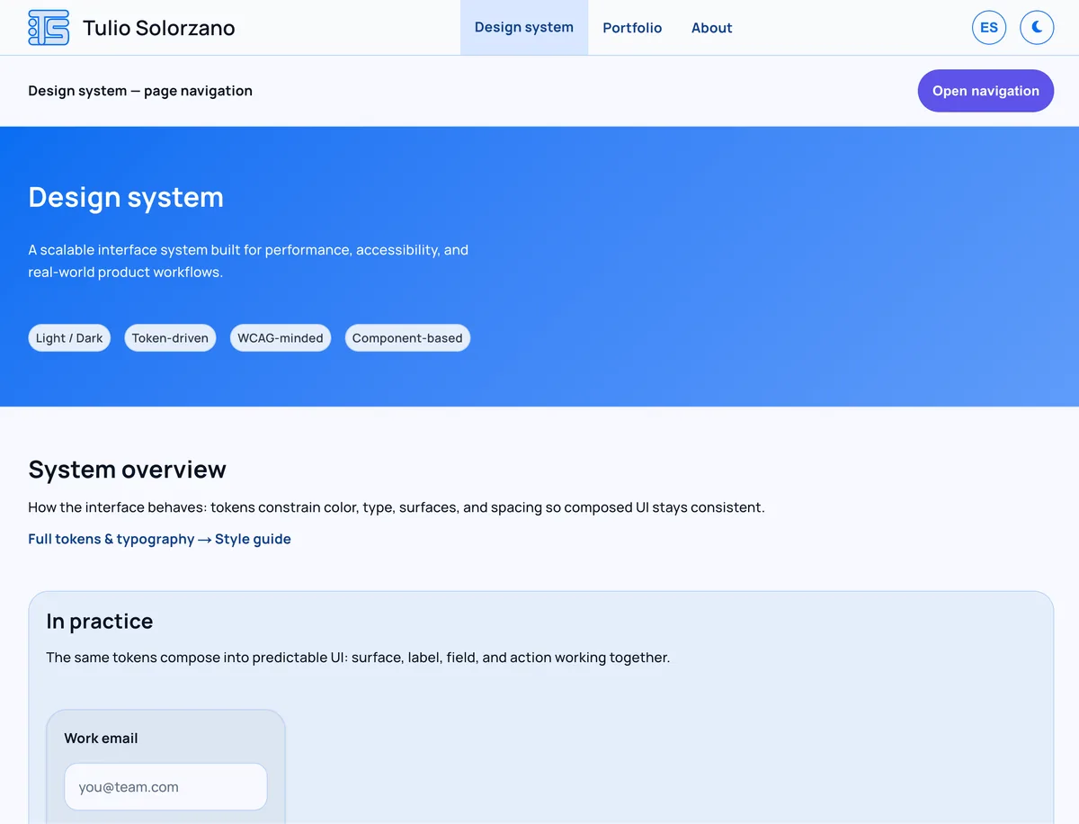 Design System Light Mode Screenshot - Desktop Web - English